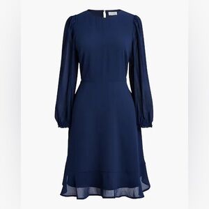 •new• J CREW Flounce Hem Dress